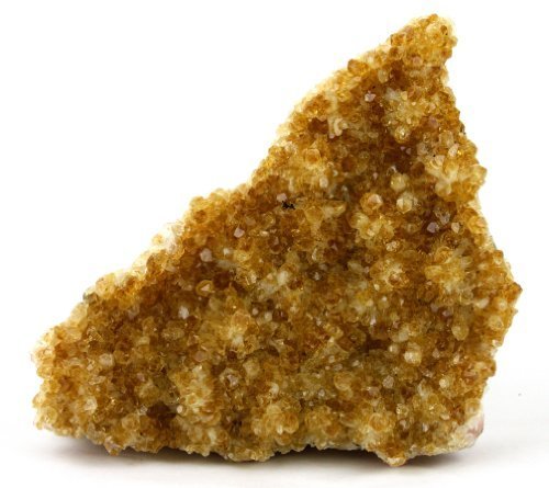 Crystal Allies Specimens: Natural Citrine Druze Cluster from Brazil - 1/2lb to 1lb