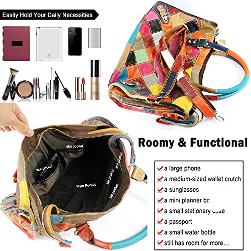 Bolso Tote Vintage de Cuero para Mujer miniatura 2