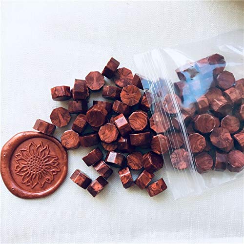 MIYUSealing Wax Seal Stamp Use Low Price Colorful Pill Wax Beads (Color : Hongjin)