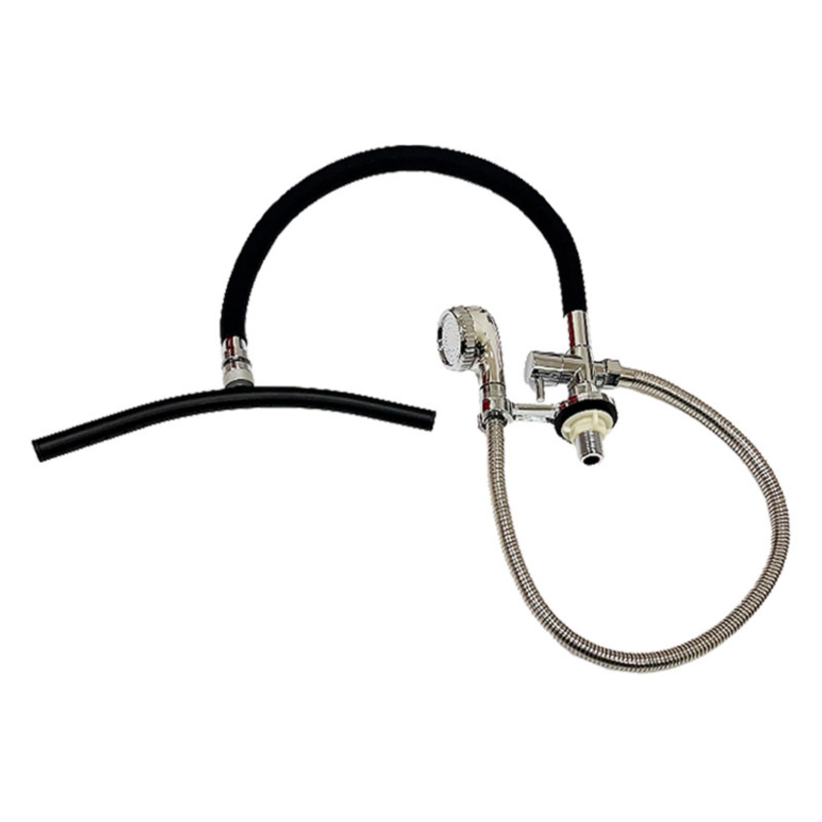 Shampoo Bowl Waterfall Equipment Curved Tube Hair-Wash Basin Sprayers Chrome Fittings Hair Wash Bowl Standard Shower Set-image-44