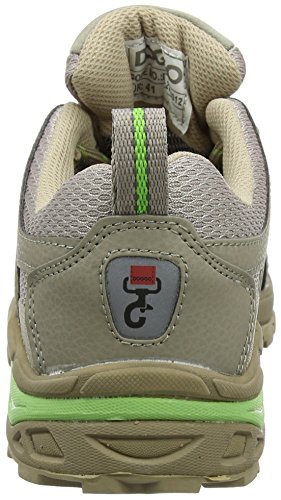 DOGGO Sammy, Unisex-Erwachsene Trekking- & Wanderhalbschuhe, Beige (Taupe/Lime), 44 EU (10 UK)