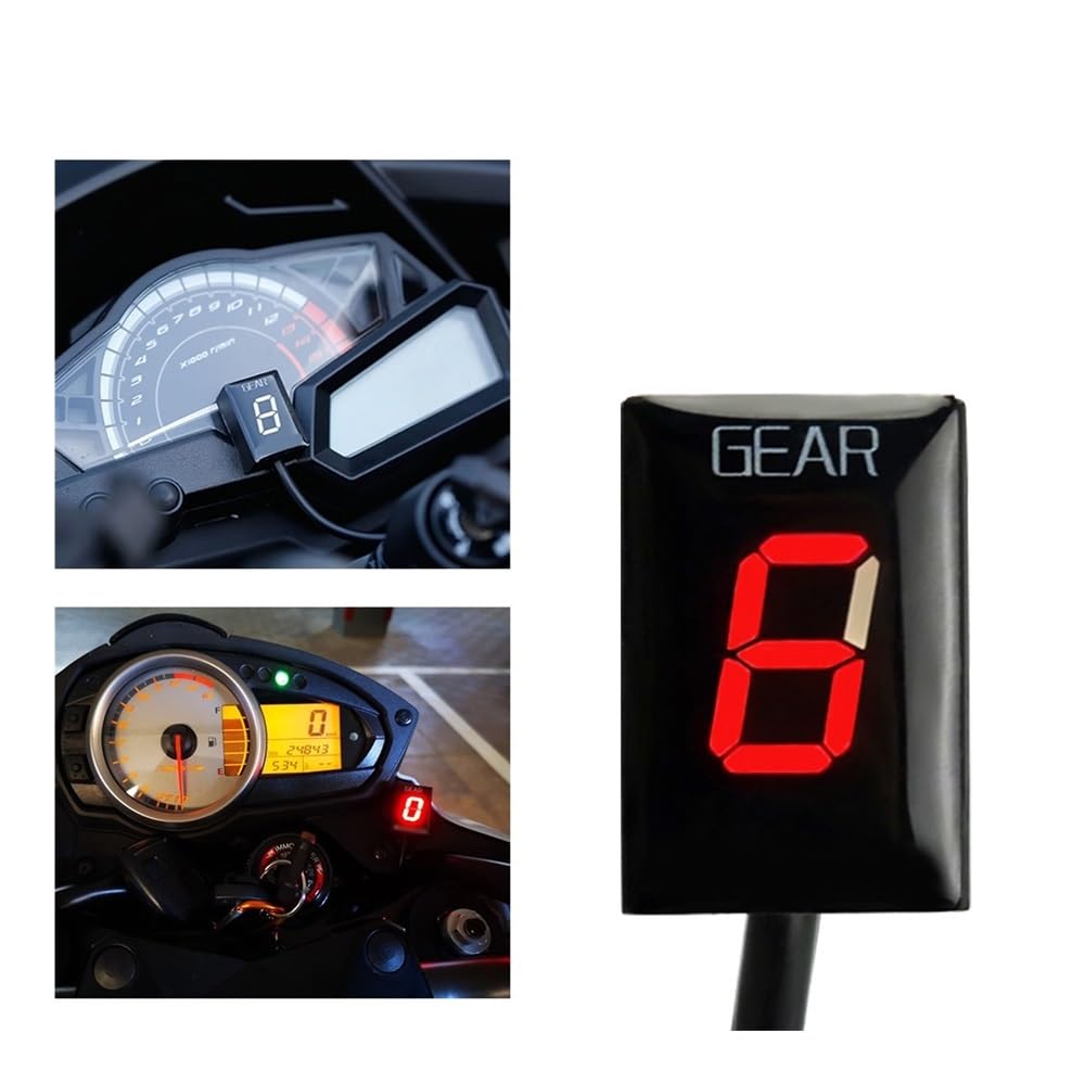 Display Marcia Per Z750 2010 2011 2012 Per Z750R Per Z 750 | Per Z750 2010 2011 2012 Per Z750R Per Z 750 R Accessori Moto LED 1-6 Indicatore Di Marcia Display Del Tester