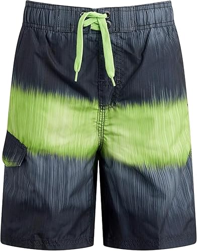 Image of Kanu Surf Boys' Toddler Troy Stripe Swim Trunks