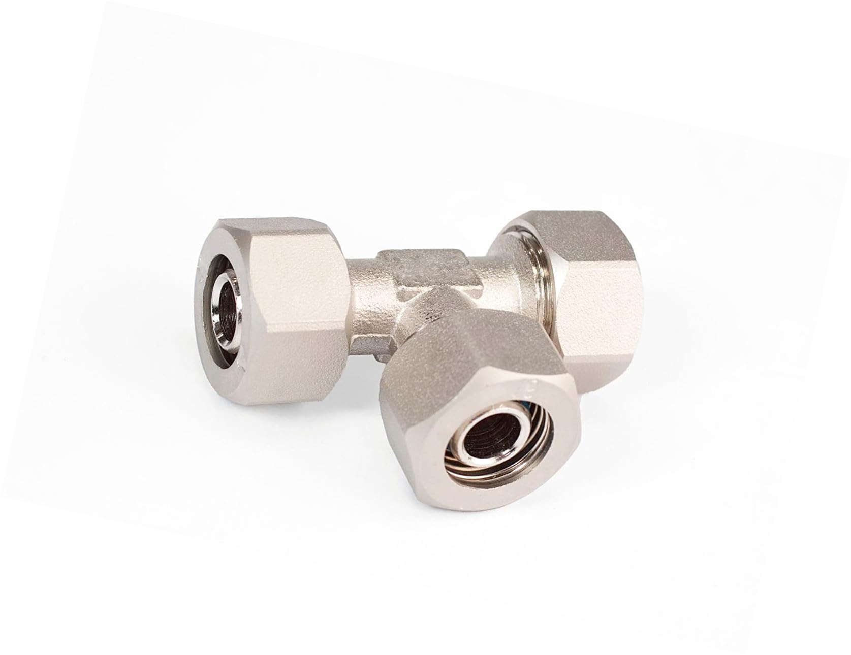 Obida rapid air system 1/2 Replacement For RapidAir MaxLINE Compressed Air Piping Tee M8010 Fitting Max Line Rapid Air, silvery