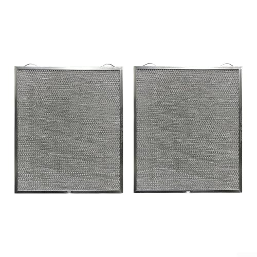 Valixirant Paquete de 2 campanas extractoras S99010436 99010436B BKSA130WW, pantalla de grasa de aleación de aluminio de 13.68 x 12.84 pulgadas, instala piezas de repuesto para sistemas de ventilación