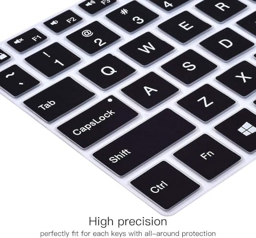 Image of OJOS Keyboard Cover for for Dell XPS 13 7390 Keyboard Cover for 13.3 inch New Dell XPS 13 7390 Standard Laptop & Dell XPS 13 9305 9380 9370 9365 13.3 inch Laptop Keyboard Skin (NOT for 2-in-1 7390), Black
