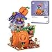 Produktbild KYLI Halloween Kürbis Haus für Lego Halloween, Modular Haus Weihnachten Kürbis Modell, 762 Teile Kürbishaus Nicht Kompatibel mit Lego Weihnachten