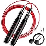 CAVAZZI Speed Jump Rope,Adjustable Jumping Rope with Self-Locking and Ball Bearing for Men and Women,Fitness Skipping Rope for Boxing,Gym,MMA