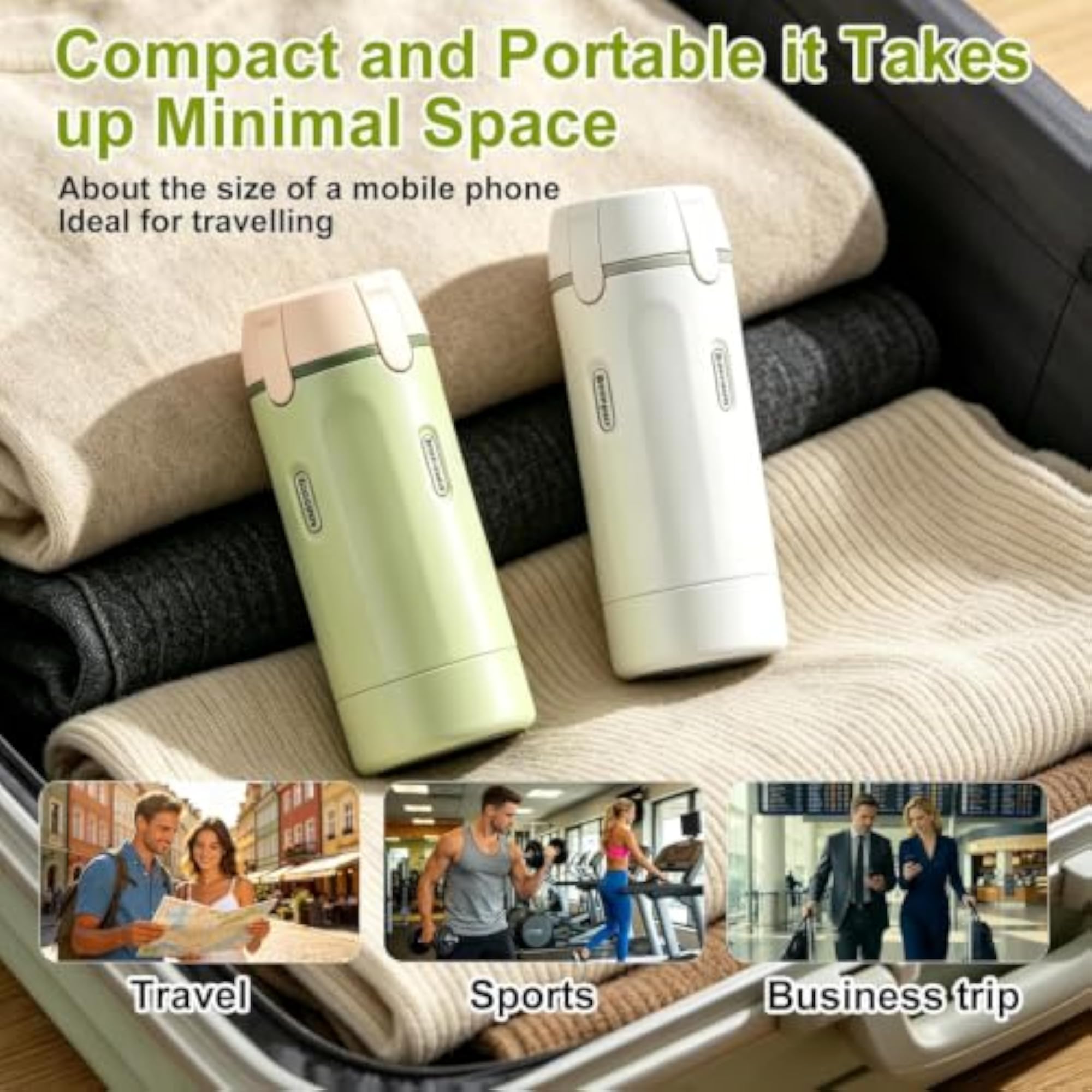 4-in-1 Travel Dispenser Bottle Set, 120ml