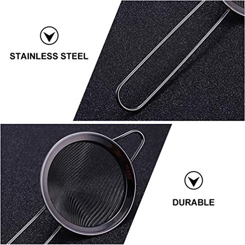 Cabilock Coador de malha fina de aço inoxidável, coador de alimentos, filtro de vinho, suco, geleia,