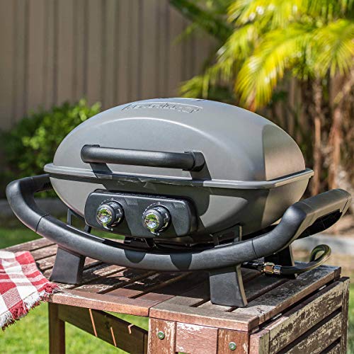 Nexgrill Fortress 2 Burner Cast Aluminum Table Top Gas Grill, Heavy