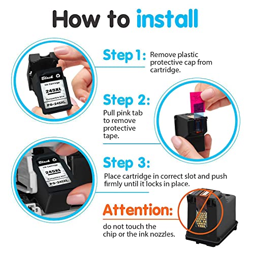 Greencycle Remanufactured Ink Cartridge Compatible For Canon Pg-245Xl Pg-245 245 Xl Pg-243 243 Pixma Mx490 Mg2522 Mg2525 Mg2922 Mg2924 Mg3020 Mg3022 Mg3029 Ts3120 Ts3122 Ts202 Printers (Black, 2 Pack) #TOP2