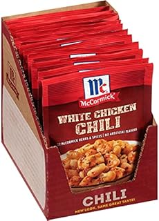 McCormick White Chicken Chili Seasoning Mix, 1.25 Ounce (Pack of 12)