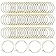 LUMOOM 200 Stück Weinglas Anhänger, 25mm Glasmarkierer aufklappbar, Charm Rings aus Legierung für Trinkgläser, Weinglas Marker für Getränke Glasflasche Dekoration (Gold)