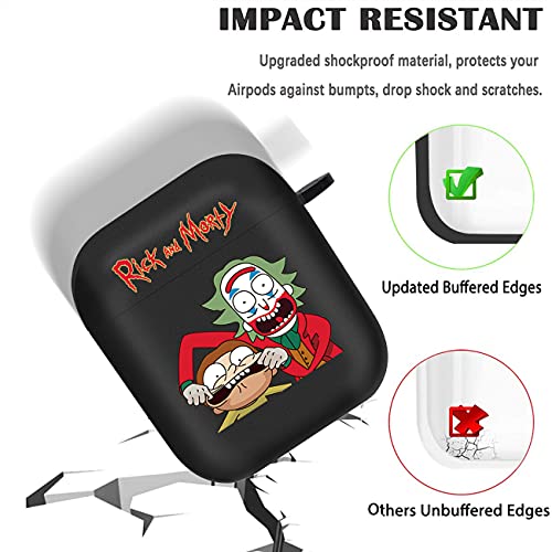 Joysolar For Airpod 2/1 Imd Hard Case Design Character Funny Cool Kawaii Cartoon Fashion Cute Unique Chic Aesthetic For Airpods Air Pods 2/1 Cover Cases Skin For Boys Girls Youth Teen (Grimace Rike) #TOP4