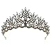 Produktbild Frcolor 1 Stück Kopfschmuck Vintage Barock Krone Legierung Brautschmuck Haarschmuck Hochzeit (schwarz)