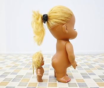 Amazon | 昭和レトロ 当時物｜レトロドール ポーズ人形 金髪 2体