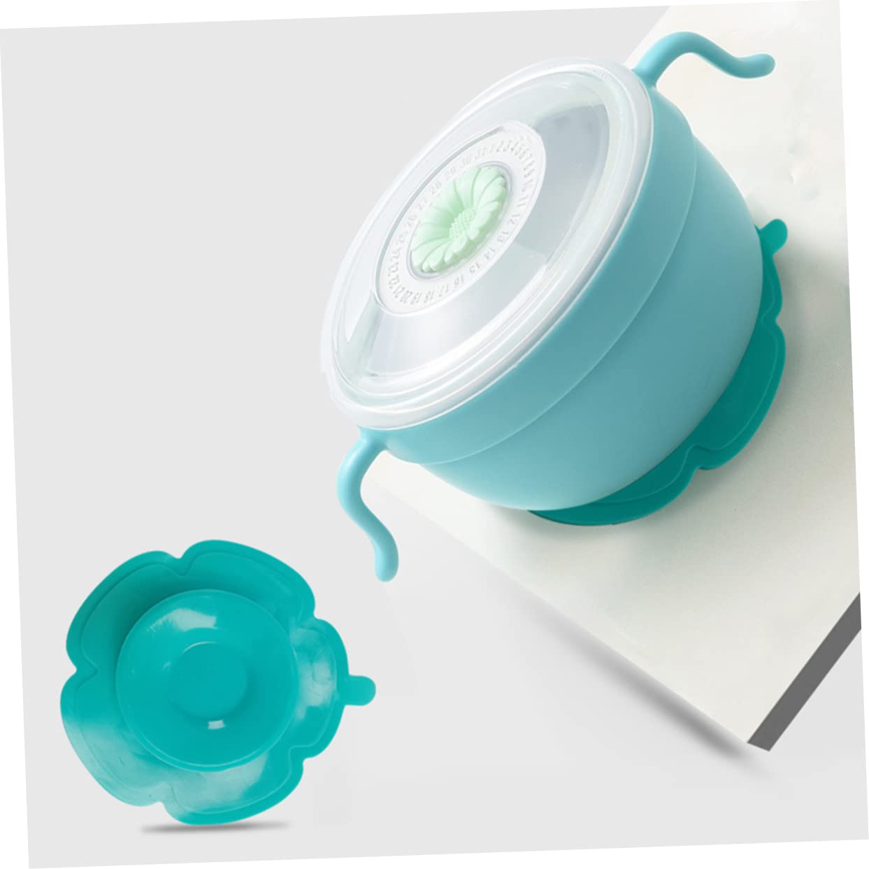 BESPORTBLE Self Feeding Kids Plate Suction Cup Toddler Table Mat Set Dish Suction Mat for Children