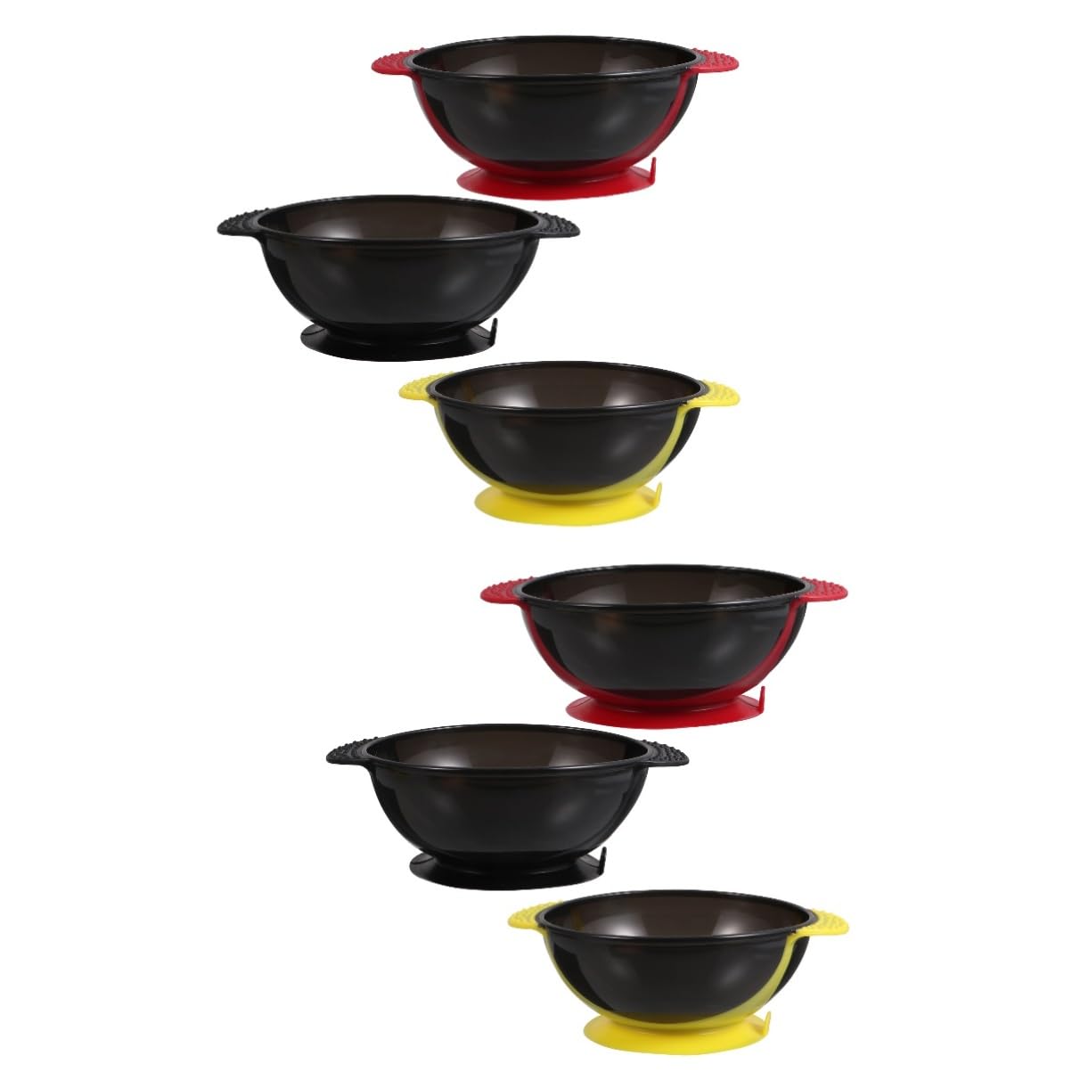 HONMEET 2sets Hair Tint Cup Dyeing Bowl Set Easy to Clean for Professional Diy Hair Dyeing 3pcs*2