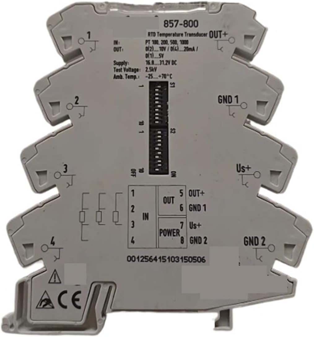 BIRAN 857-800 Din Rail Analog Signal Converter Analog Isolator Current Transmitter