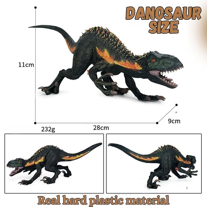 Image of Big Size Realistic T-Rex Dinosaur Toy for Kids Velociraptor Dino Jumbo Safari Action Figurine Toys Playset for Girls and Boys Birthday Gifts Prehistoric Animals Educational & Learning Items