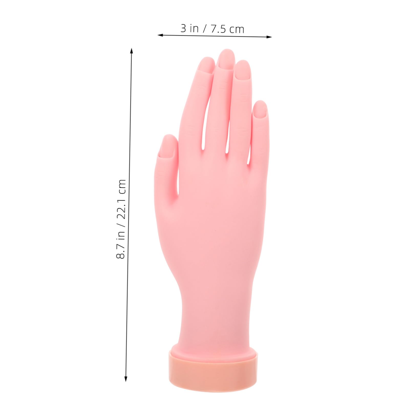 FRCOLOR 4 Uds Modelo De Mano De Entrenamiento De Manicura Práctica De Uñas Mano Falsa Mano De Práctica De Uñas Simulada Mano Artificial Para Práctica De Uñas Mano De Práctica De Uñas