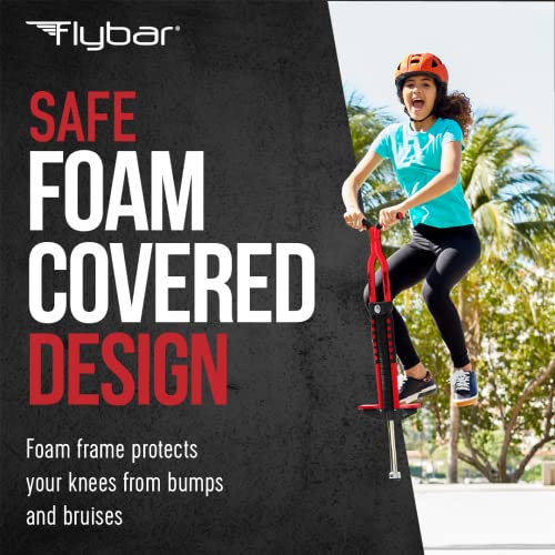 Flybar Master Pogo Stick For Kids, Ages 9+, 80 To 160 Pounds, Easy Grip Handles, Anti-Slip Pegs, Outdoor Toys For Boys, Jumper Toys For Girls, Outside Toys For Kids, Tweens And Teens (Red/Black) #TOP5