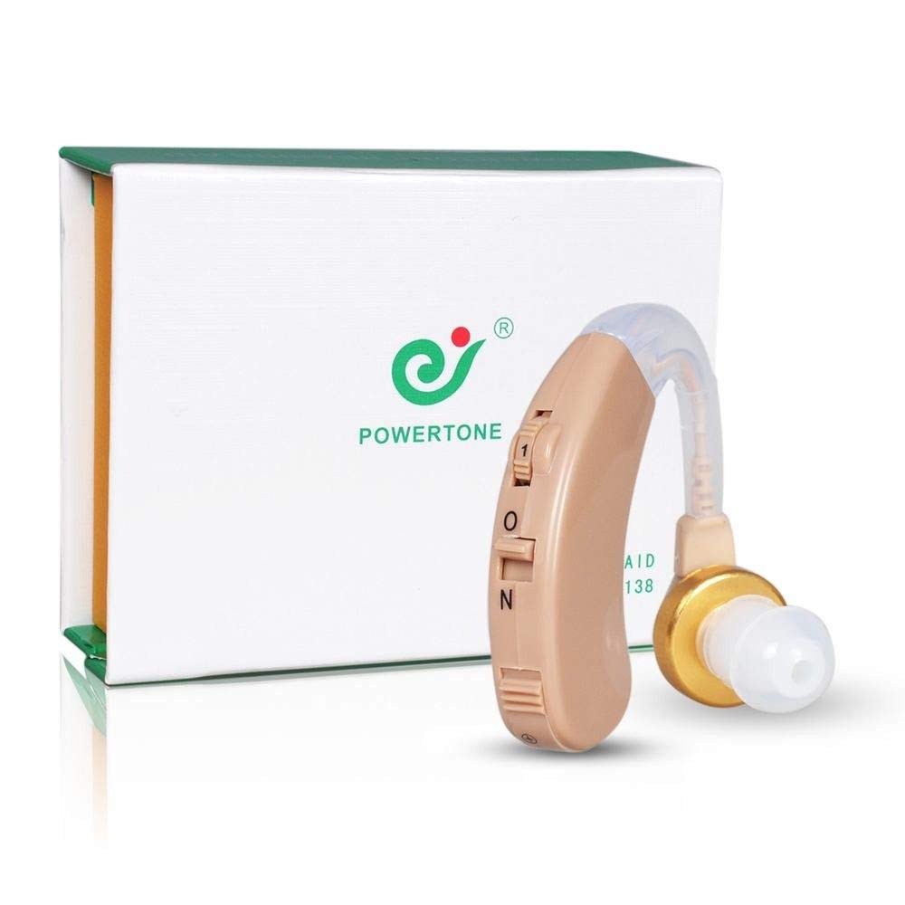 AXON HEARING AID F138 Sound Enhancement Amplifier Behind The Ear Hearing Machine, Beige Amazon