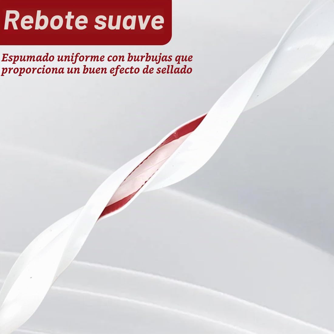 RANJIMA 5M Perfil de zócalo Perfil de embellecedor de zócalo para 18mm 19mm de espesor de madera, tira de zócalo de cocina Blanca Perfil de sellado de zócalo de cocina con labio de sellado para zócalo