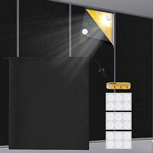 Consejos para Comprar Cortina Negra para comprar online. 45 Jesir Cortinas Opacas 200x145 Cm, Cortinas 100% Opacas, Lámina Opaca Portátil para Dormitorios, Se Puede Cortar a Cualquier Tamaño, Cortinas Opacas para Habitaciones Infantiles...