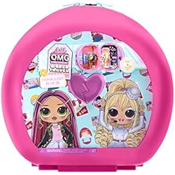LOL Surprise OMG World Travel Fashion Vestidor Portátil - Maleta con accesorios y cajones - Para 4 muñecas de moda y accesorios - Para coleccionar - Gran regalo para niños a partir de 4 años