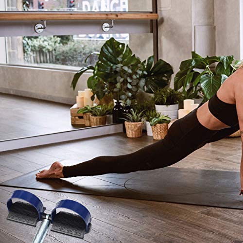 CLISPEED Exercitador de perna de abdômen elástico para treinamento de mola tensão cintura pé Pedal A