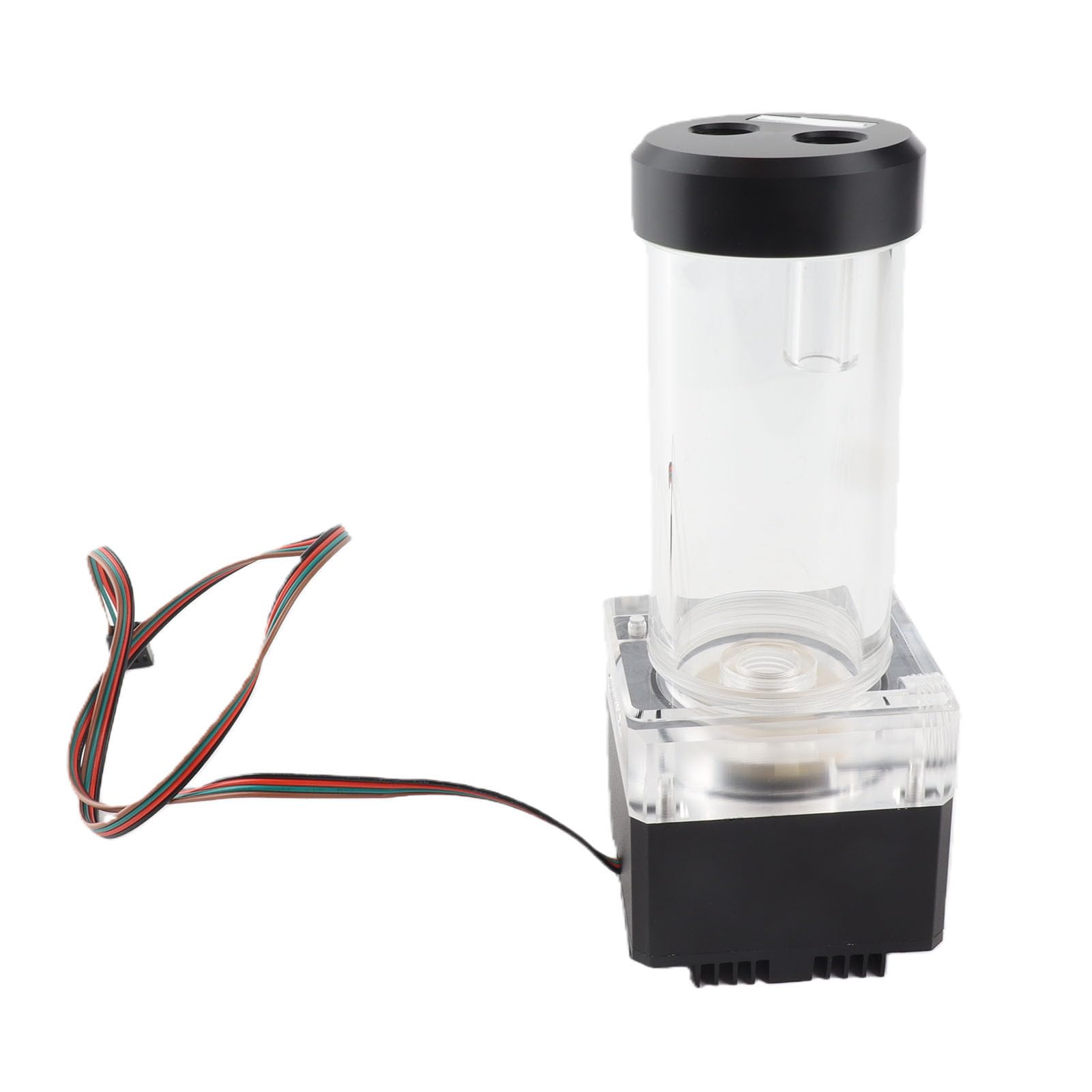 800L / H 8W 7V Tanque de la Bomba de Refrigeración por Agua con 4 Metros Cabeza de Bomba y LED Indicador de Alimentación G1 / 4 Rosca Disipación de Calor Rápida CPU (Negro (17cm))