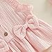 Baby Girls Summer Outfits Cute Bow Flying Sleeves Button Tops and Elastic Shorts Set Fashion Cute Clothes (Pink, 2-3T)