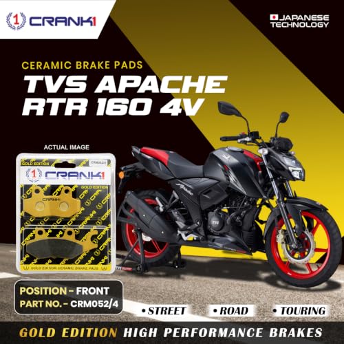 CRANK ONE Ceramic Brake Pads for TVS Apache RTR 160 4V Front - Image 3
