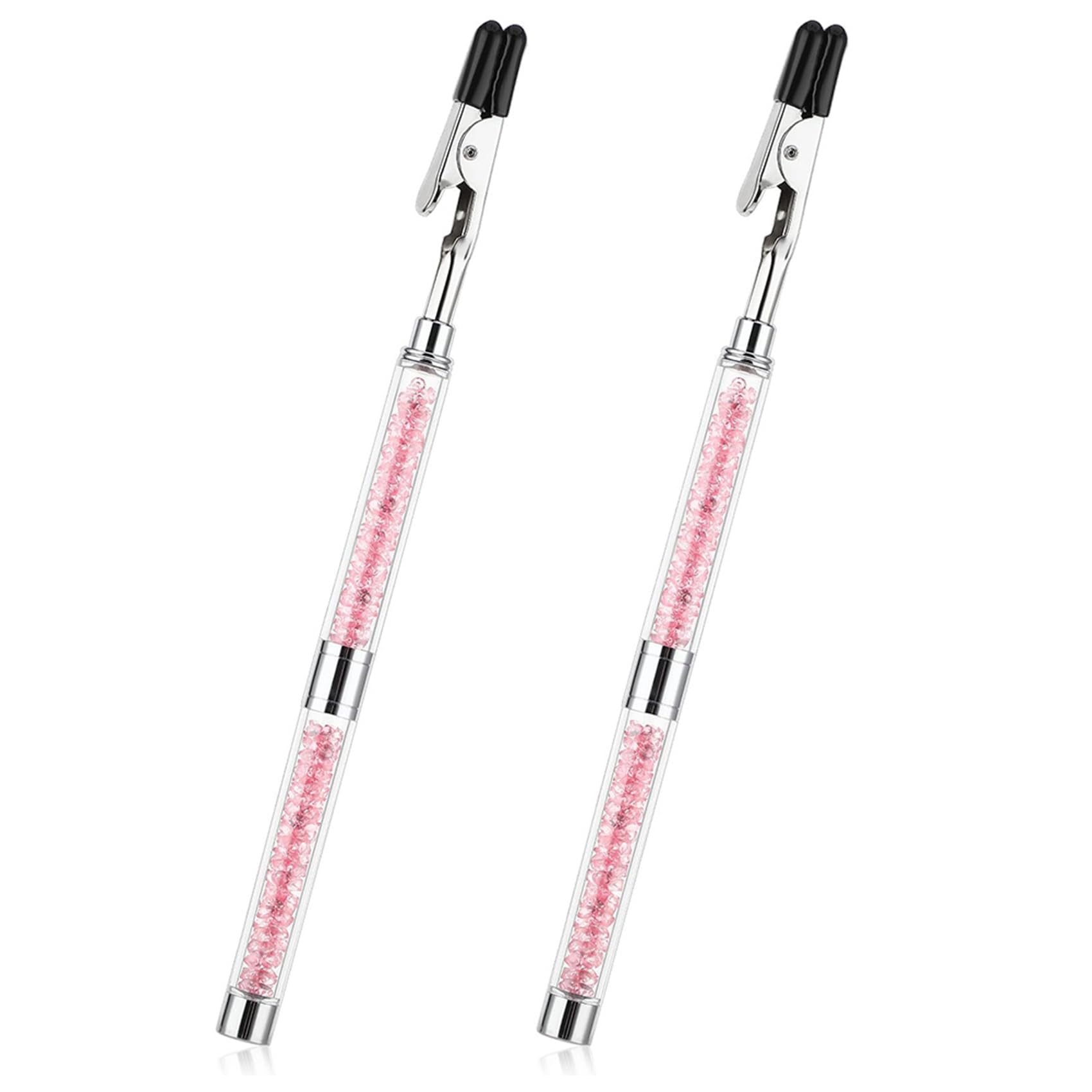 Hndhbfgrt 2X Bracelet Helper Tool, Aid Equipment Buddy Assistant Alligator Clips Bracelet Helper to Put on Yourself (Pink)