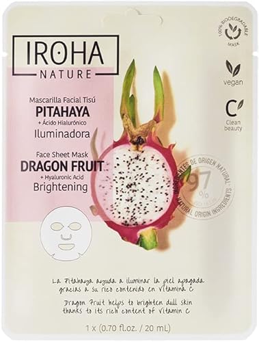 Iroha Nature -Mascarilla Facial Tisú ILUMINADORA con Pitahaya Cover