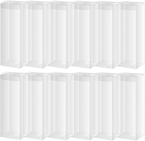 Miniatura 1 de Cajas transparentes, 2.4 x 2.8 x 7.9 pulgadas, rectángulo transparente, cajas de almacenamiento de joyería para fiestas de cumpleaños, bodas,