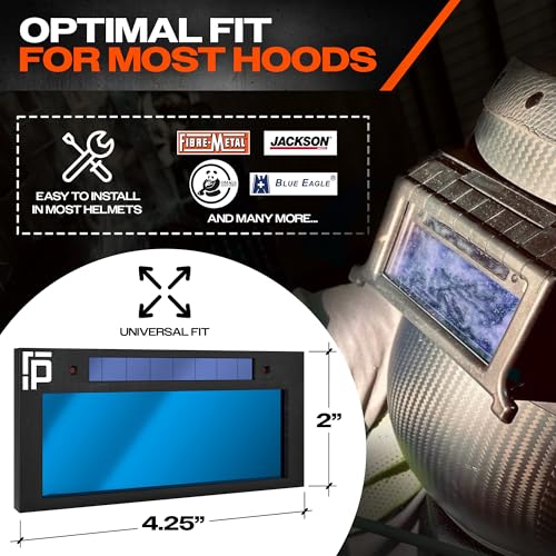 Ridge Products | Lente de soldagem de escurecimento automático HD Shade 11 | Lente de soldagem azul