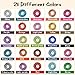 Ferraycle 25 Rolls Wire Multi Colored Aluminum Crafts, 20 Gauge/ 0.8 mm Flexible Metal for Art Colored Jewelry Beading Wire for Jewelry Making(24 Colors,410 Feet)