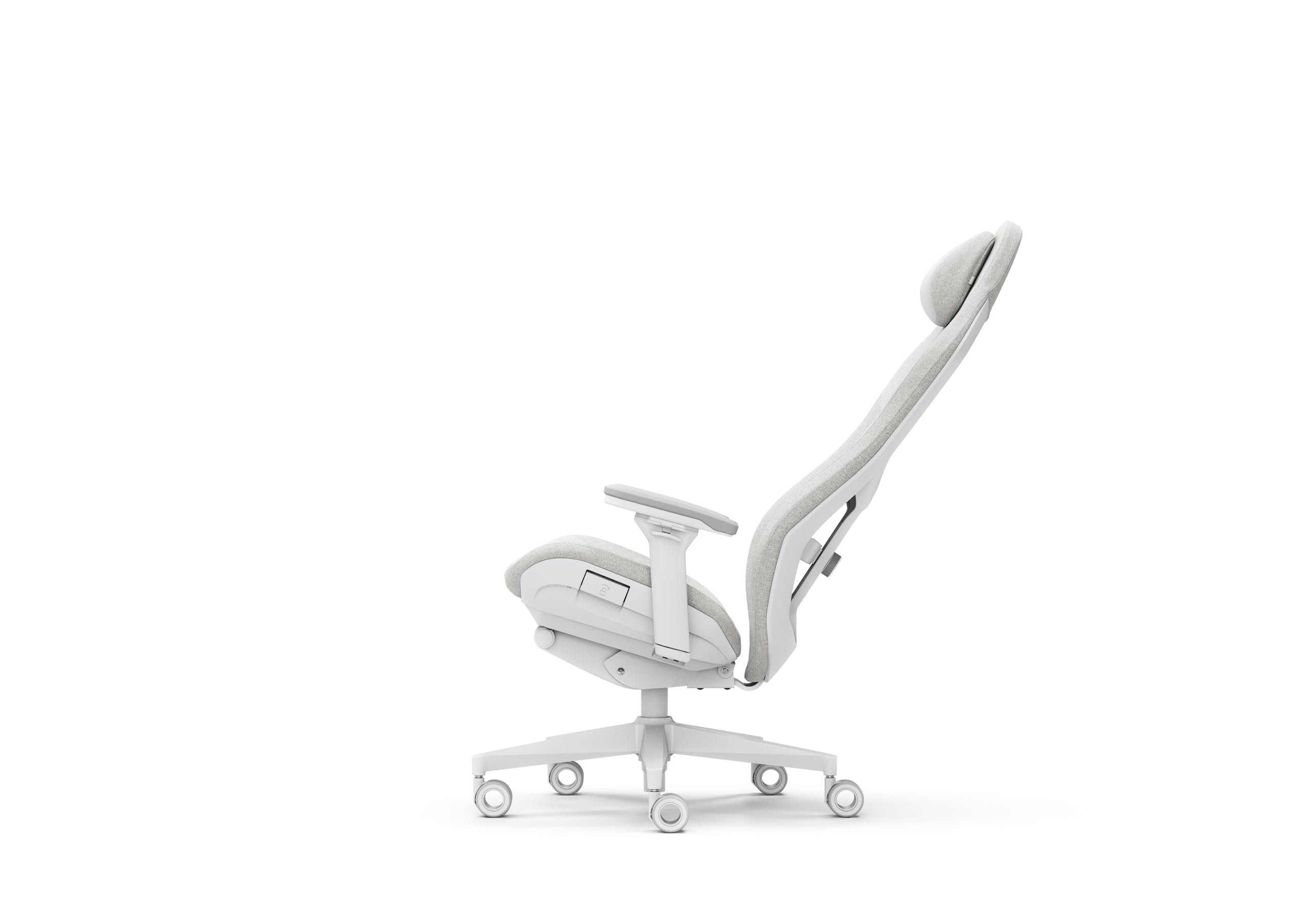 Fractal Design Refine Fabric Light - Silla Gaming – Silla ergonómica de Escritorio de Oficina – Reposabrazos Ajustables 4D – Respaldo Alto – Cojín Lumbar | Silla de escritorio con reposabrazos 4D, mecanismo sincrónico, respaldo alto y cojín de espuma visc