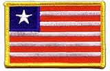 Aufnäher Patch Flagge Liberia - 8 x 6 cm