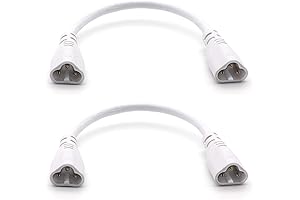 T5 T8 LED Tube Connector Cable Wire 8.5inch 2 Male to Male End Extension Cord