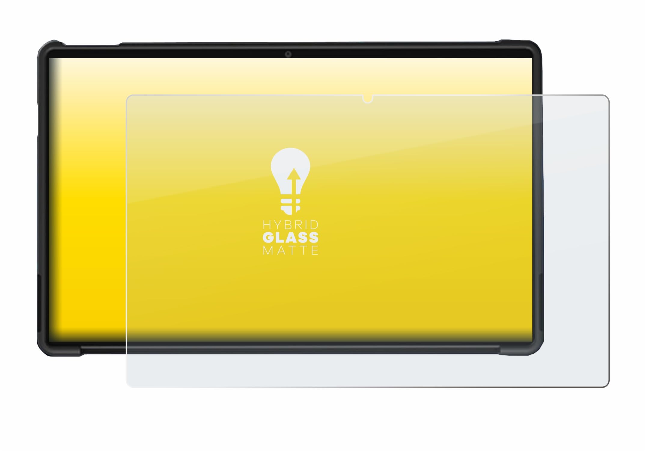 upscreen Lámina Cristales para Jumper 23 15.4" | , Mate Protección Pantalla Made in Germany, Anti-Reflejos 9H Dureza Hybrid Tempered Glass