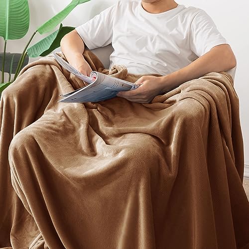 Oxford Homeware Fleece Blanket Sofa Throw Cuddly Reversible Soft Throws for Bed Couch, Settee - Image 4