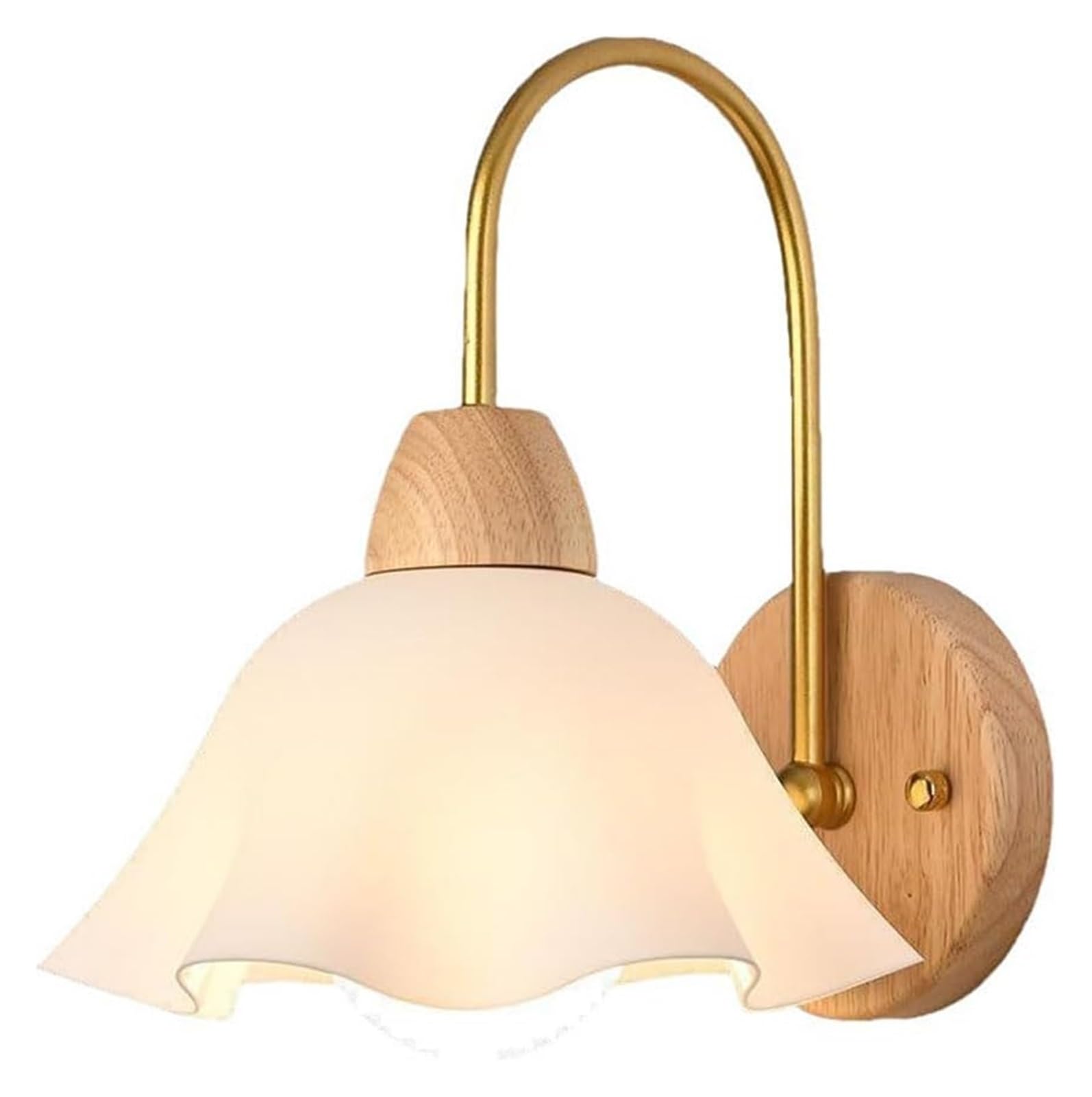 ZFPKXHVMG Indoor Wall Lamp, Industrial E27 Wall Sconce Acrylic Shade