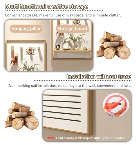 Cache-panneau électrique durable en bois pour masquer un compteur apparent - 5