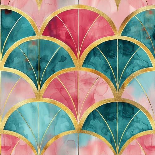 Vinilo decorativo autoadhesivo 15.7x118 pulgadas verde rosa miniatura 7