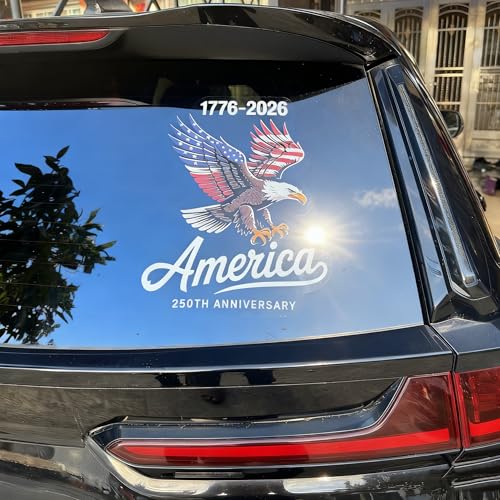 Image of Rear Window Decals for Trucks - Back Window American Flag Decals Fit Most Pickup Trucks SUV, Vinyl Back Window Decal Truck Rear Window Graphics for Personalized Decoration