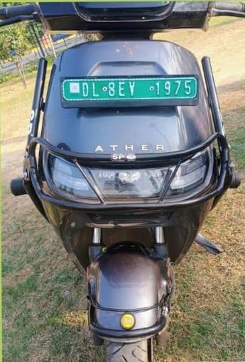 Image of CRASH GUARD FOR ATHER RIZTA ELECTRIC PERFECT FITTMENT FOR THIS MODEL HEAVY QUALITY METAL WITH PREMIUM POWDERED COATING AND SLIDERS ON BOTH SIDES